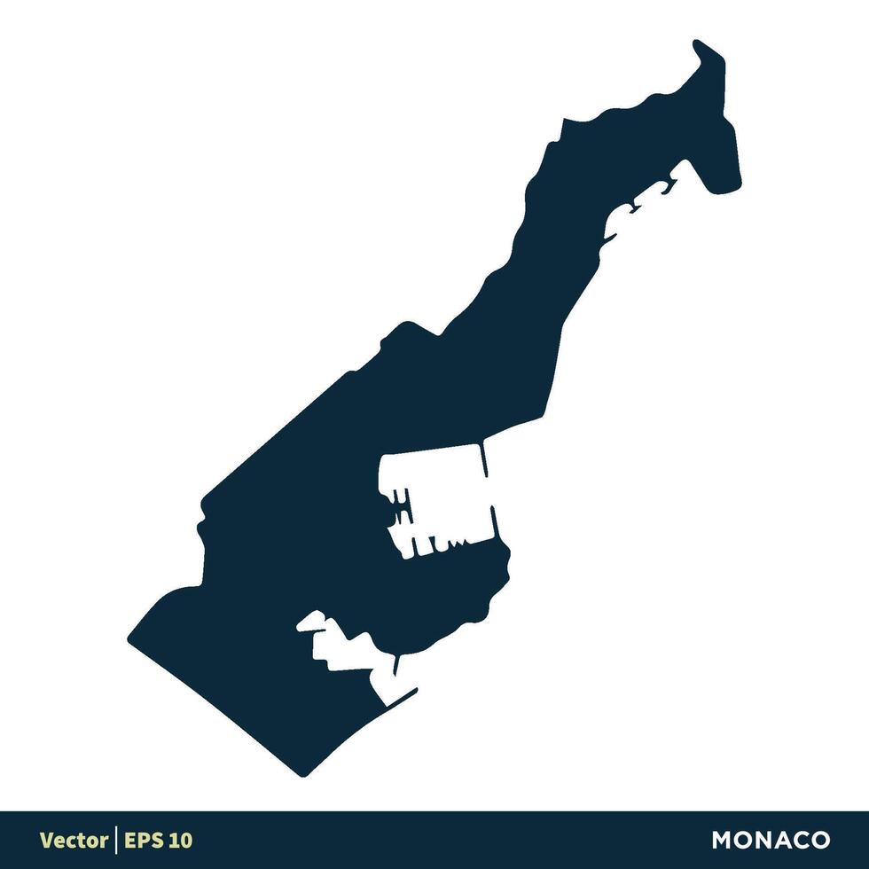 Mônaco - Europa países mapa vetor ícone modelo ilustração Projeto. vetor eps 10.