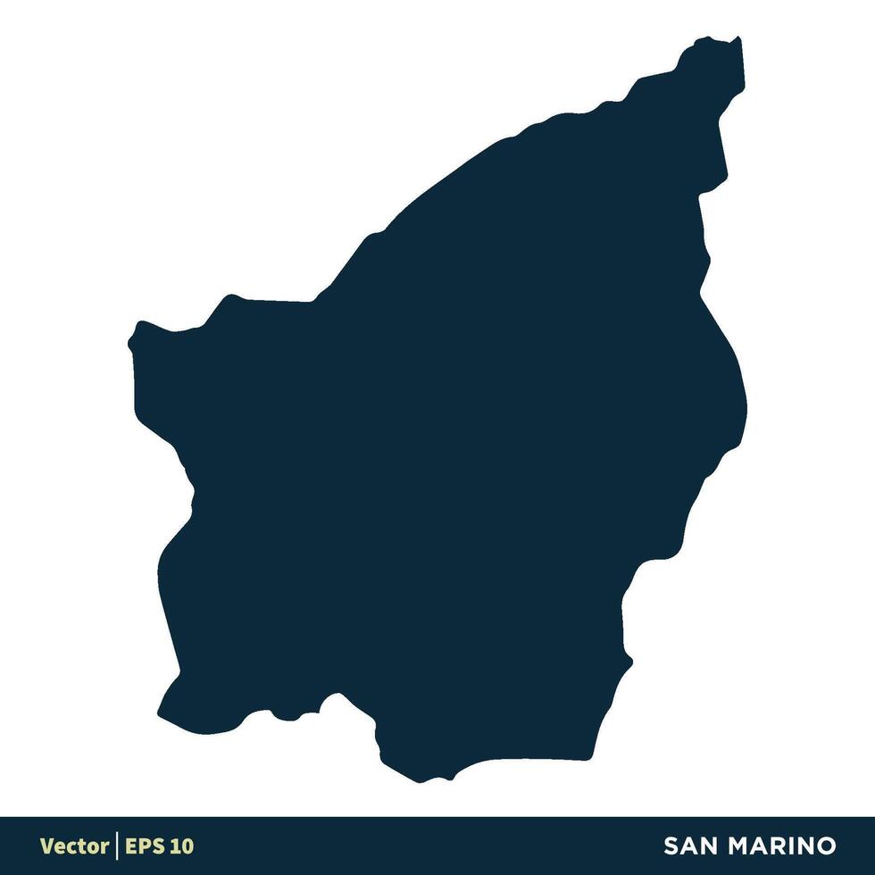 san marino - Europa países mapa vetor ícone modelo ilustração Projeto. vetor eps 10.