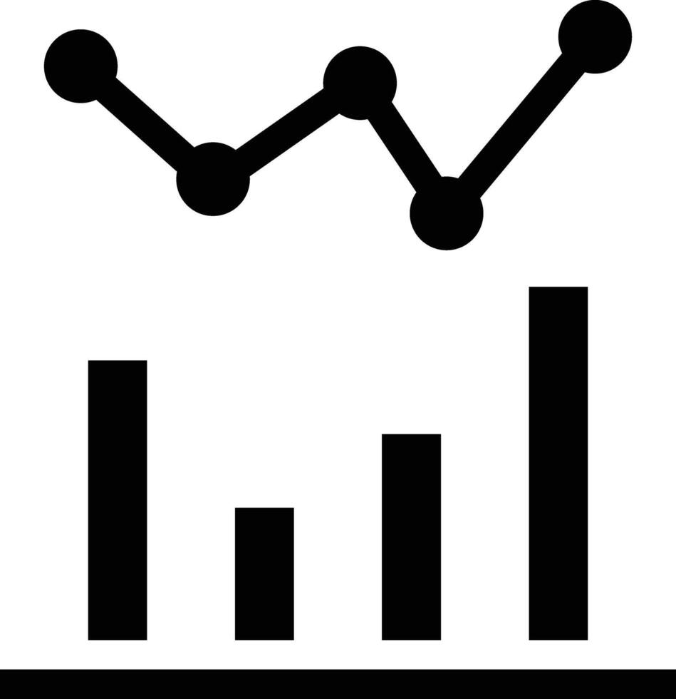 ícone de vetor de estatísticas