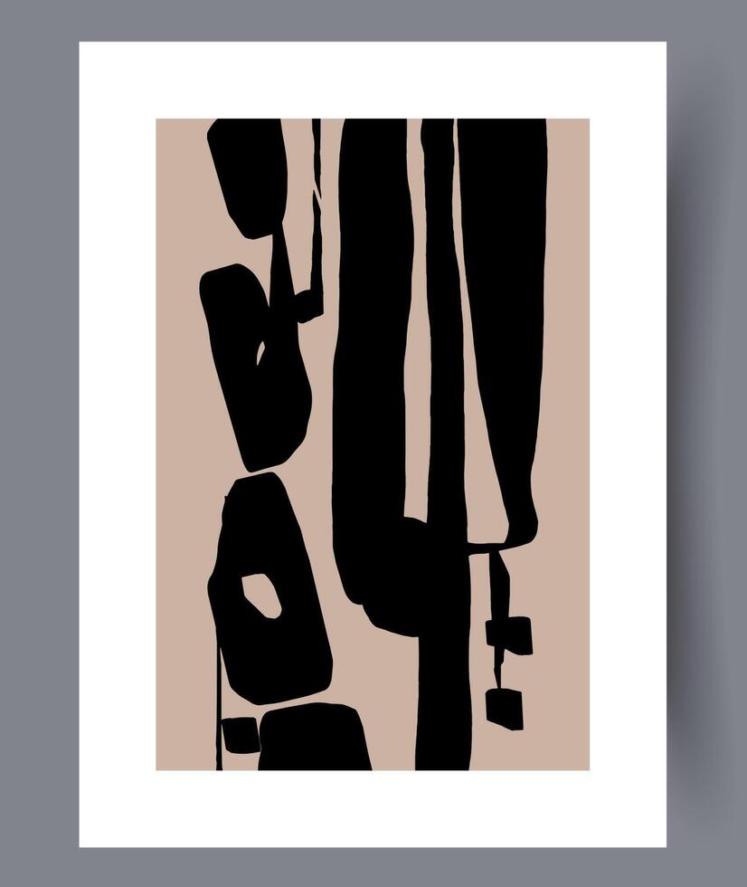 escandinavo abstrato vetor imprimir. minimalista abstrato parede arte fundo para imprimir. escandinavo vetor estilo.