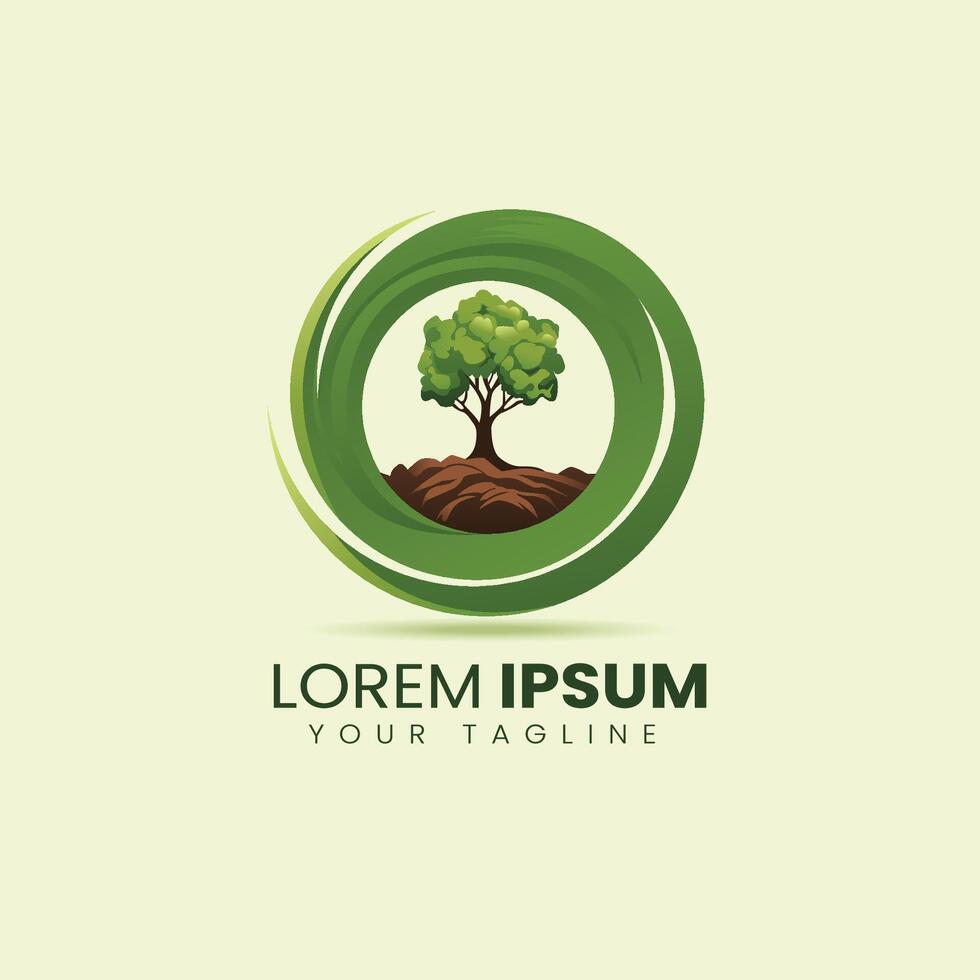 floresta preservação logotipo vetor