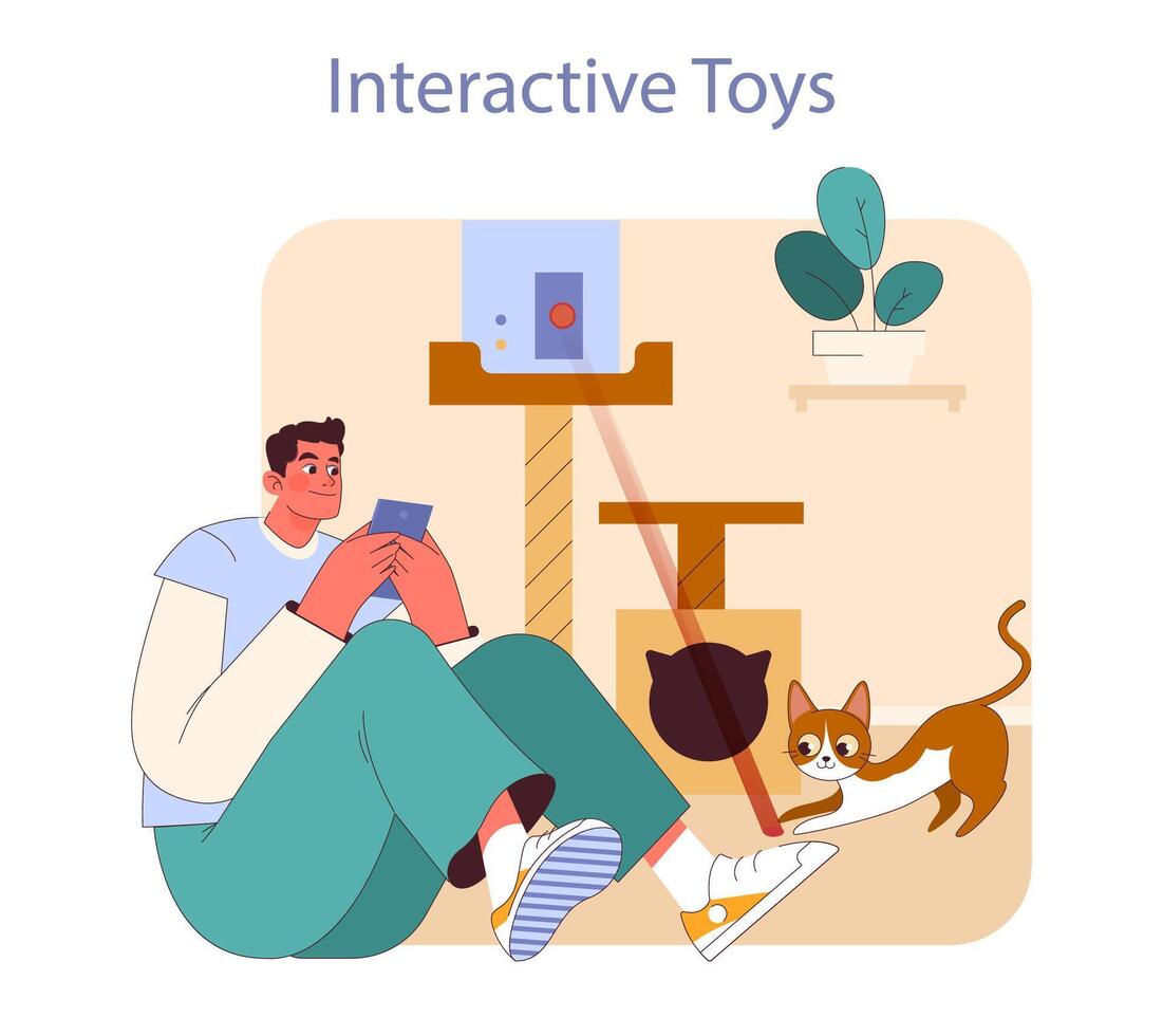 interativo brinquedos conceito. vetor