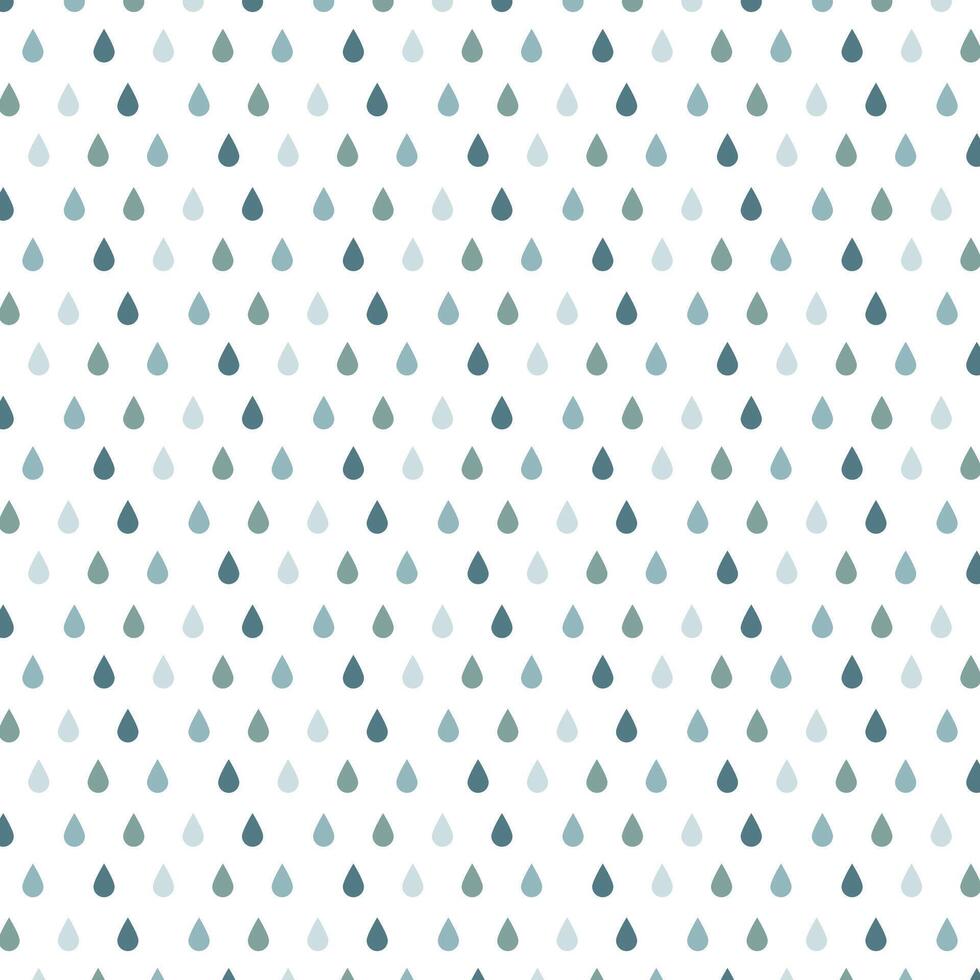 azul gota de chuva padronizar papel de parede fundo vetor ilustração