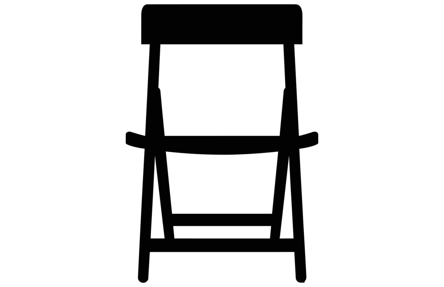 dobrando cadeira silhueta, dobrável cadeira vetor ilustração.cadeiras vetor silhueta