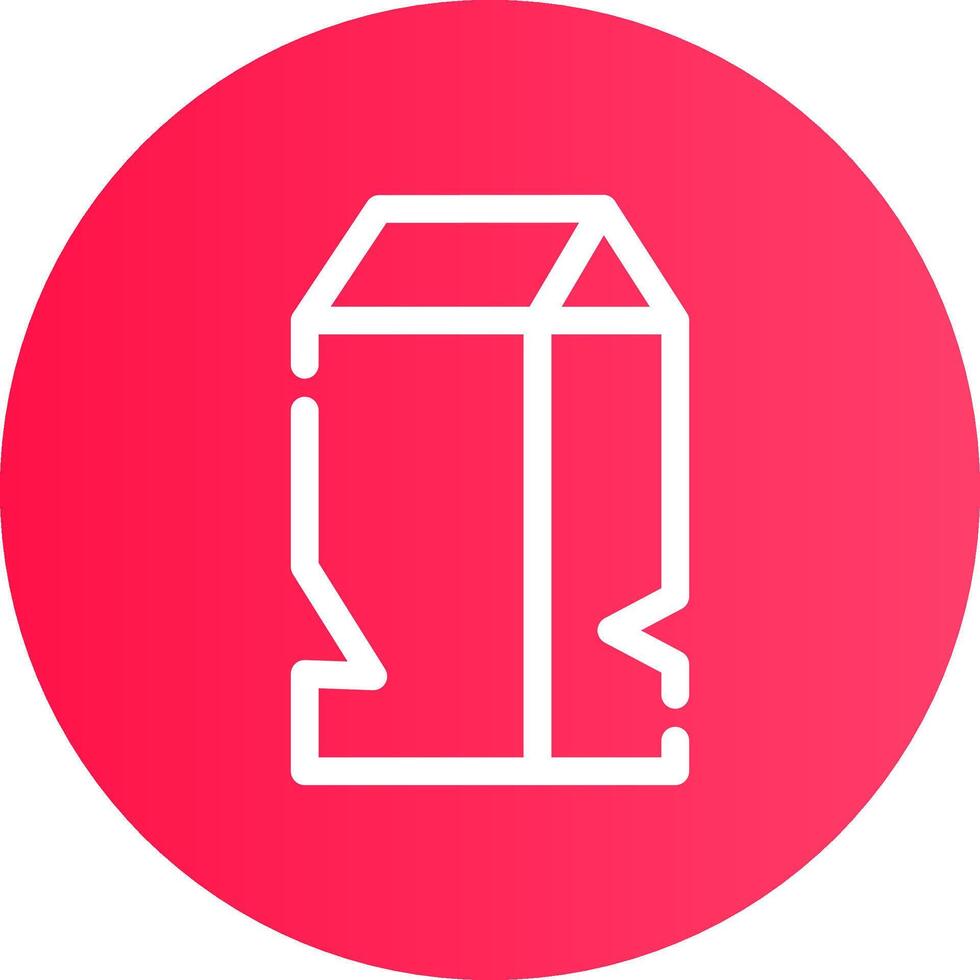 design de ícone criativo de caixa de leite vetor