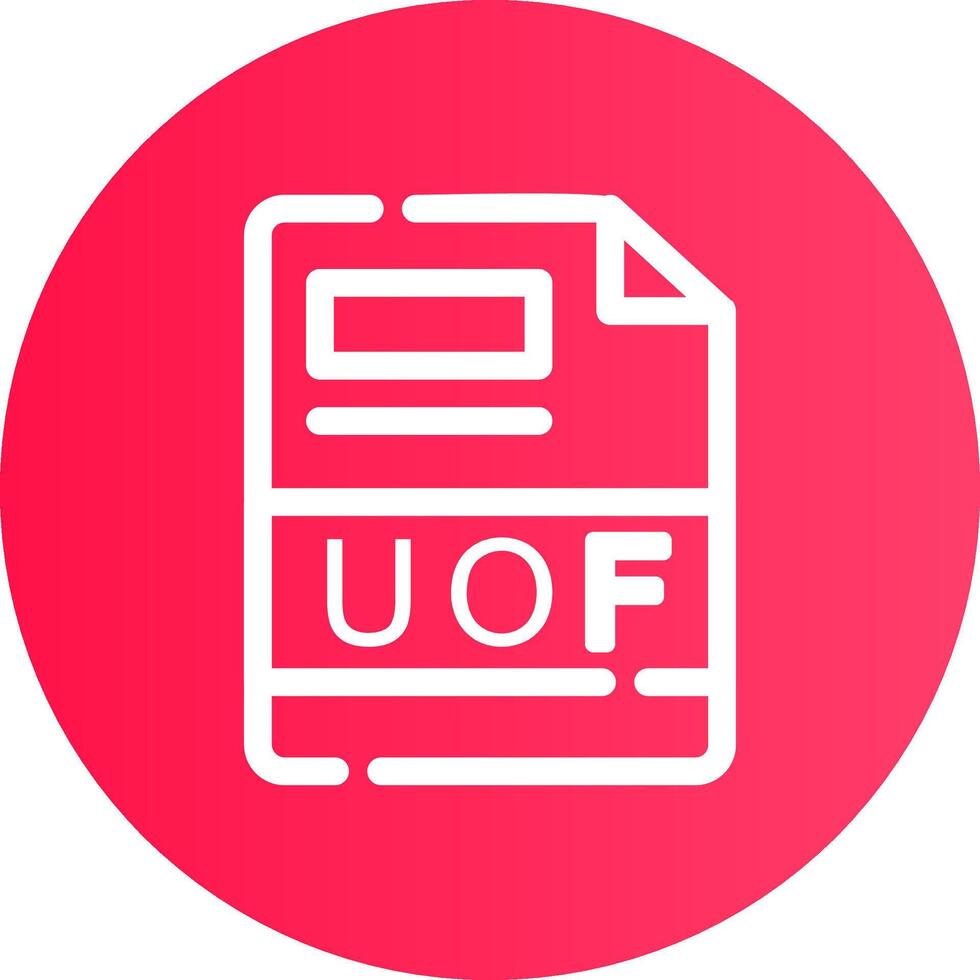 uof criativo ícone Projeto vetor