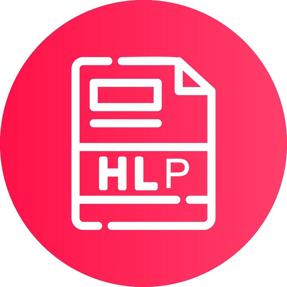 hlp criativo ícone Projeto vetor