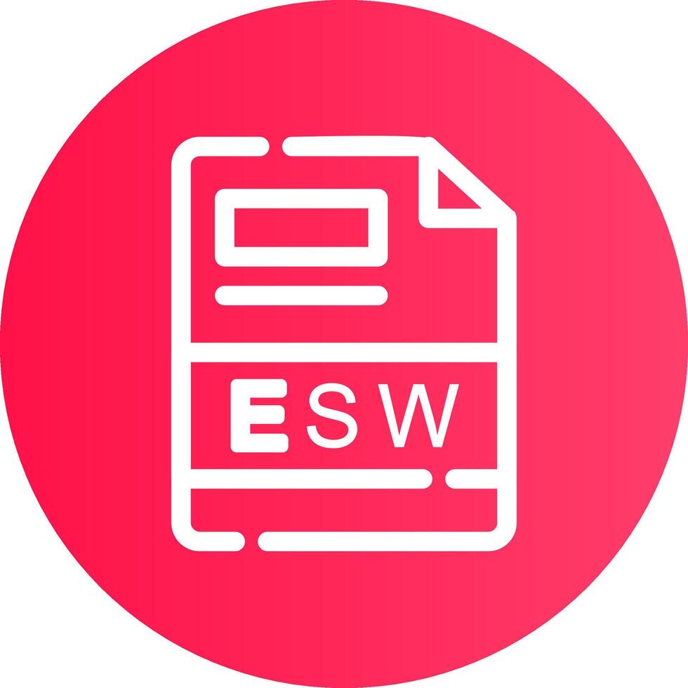 esw criativo ícone Projeto vetor