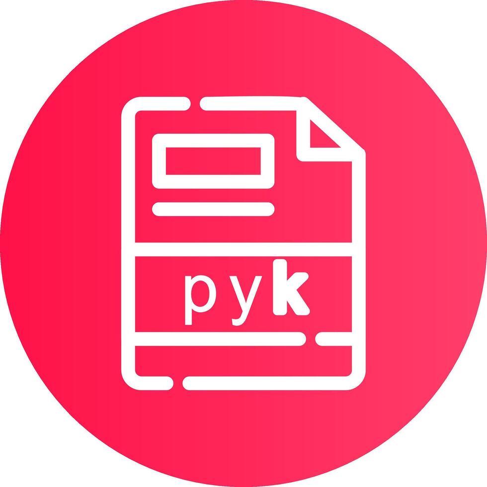 pyk criativo ícone Projeto vetor