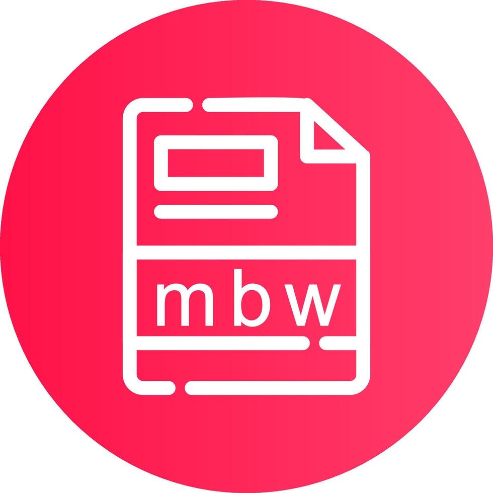 mbw criativo ícone Projeto vetor