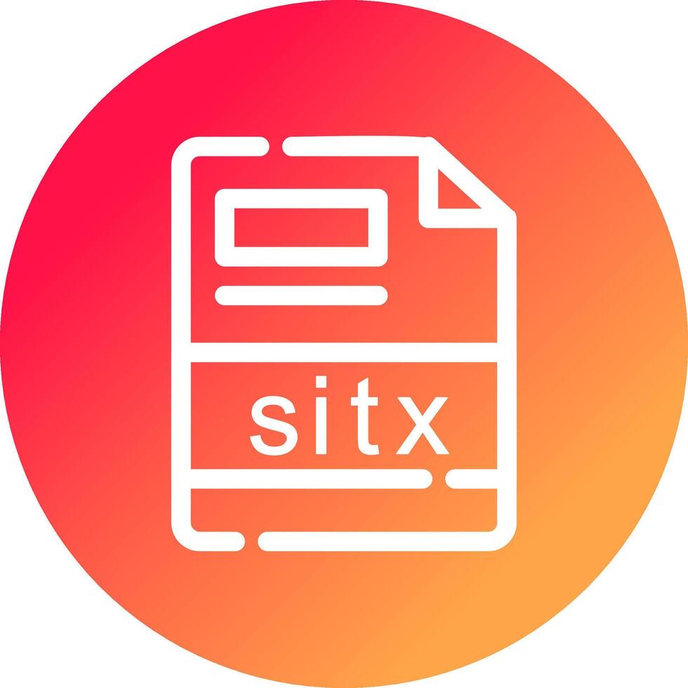 sitx criativo ícone Projeto vetor