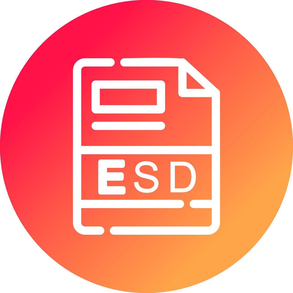 esd criativo ícone Projeto vetor