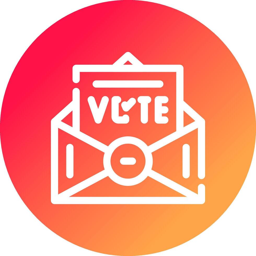 votar design de ícone criativo vetor