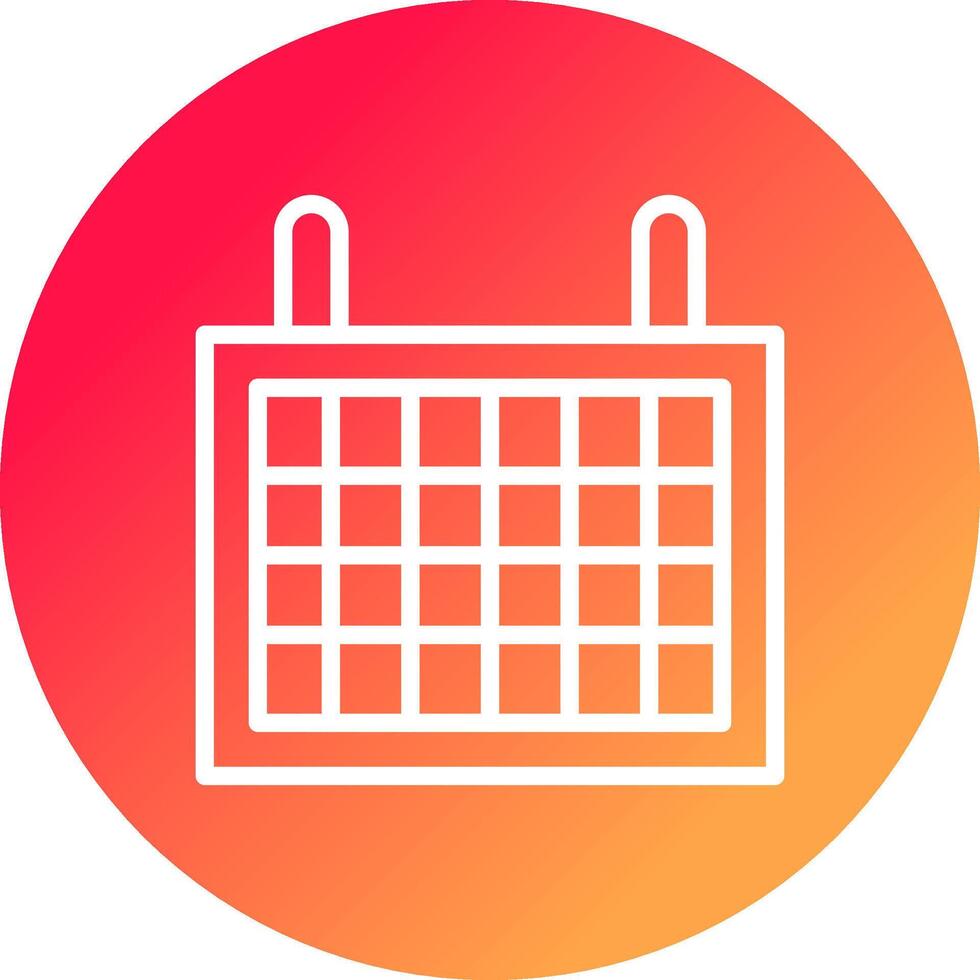 design de ícone criativo de calendário vetor