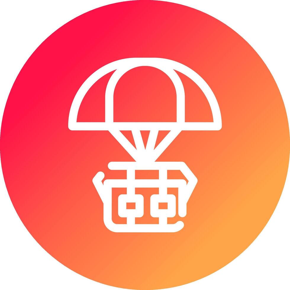 design de ícone criativo airdrop vetor