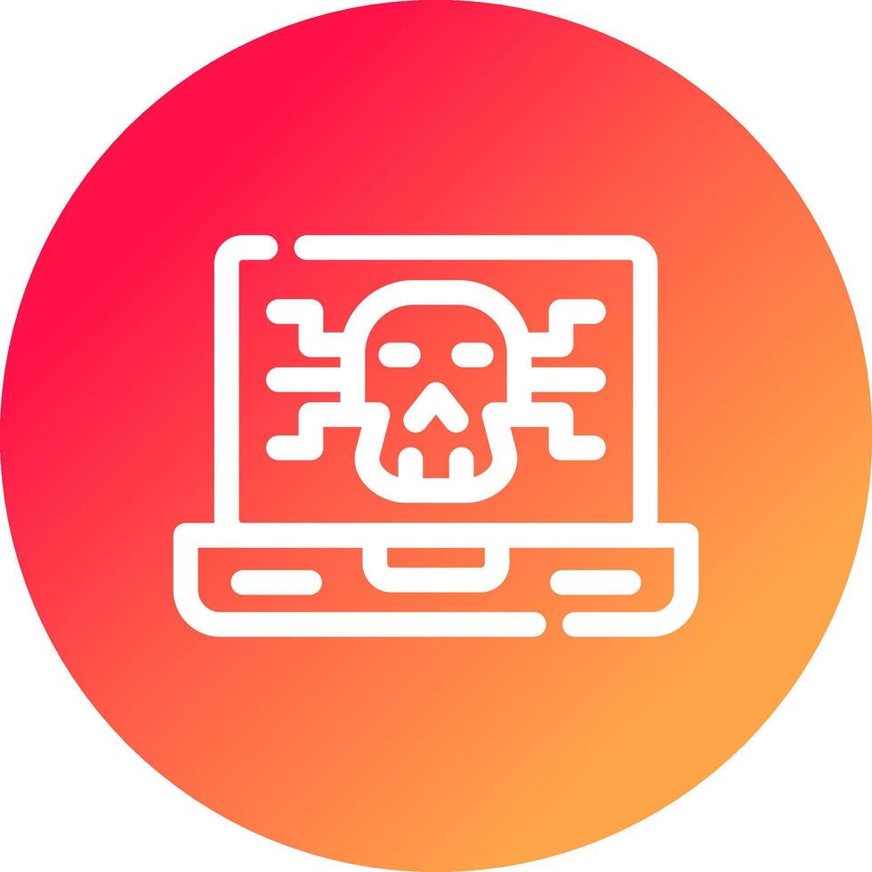 design de ícone criativo de malware vetor