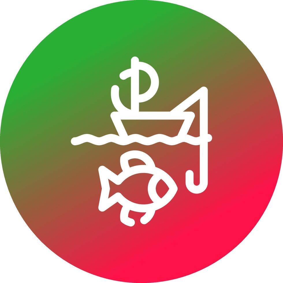 caiaque pescaria criativo ícone Projeto vetor