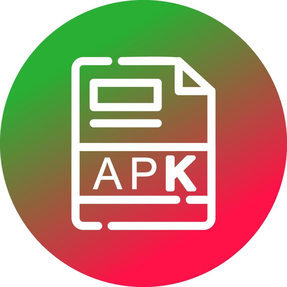 apk criativo ícone Projeto vetor