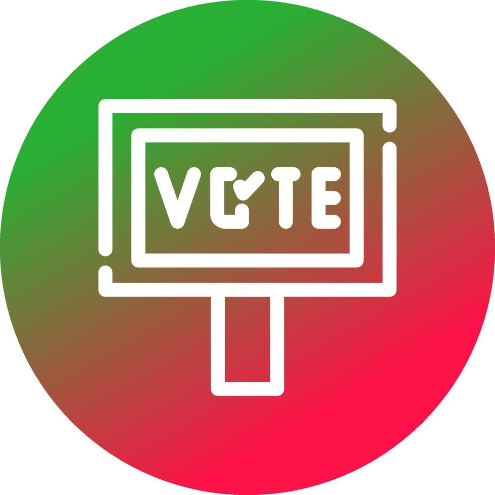 votar design de ícone criativo vetor