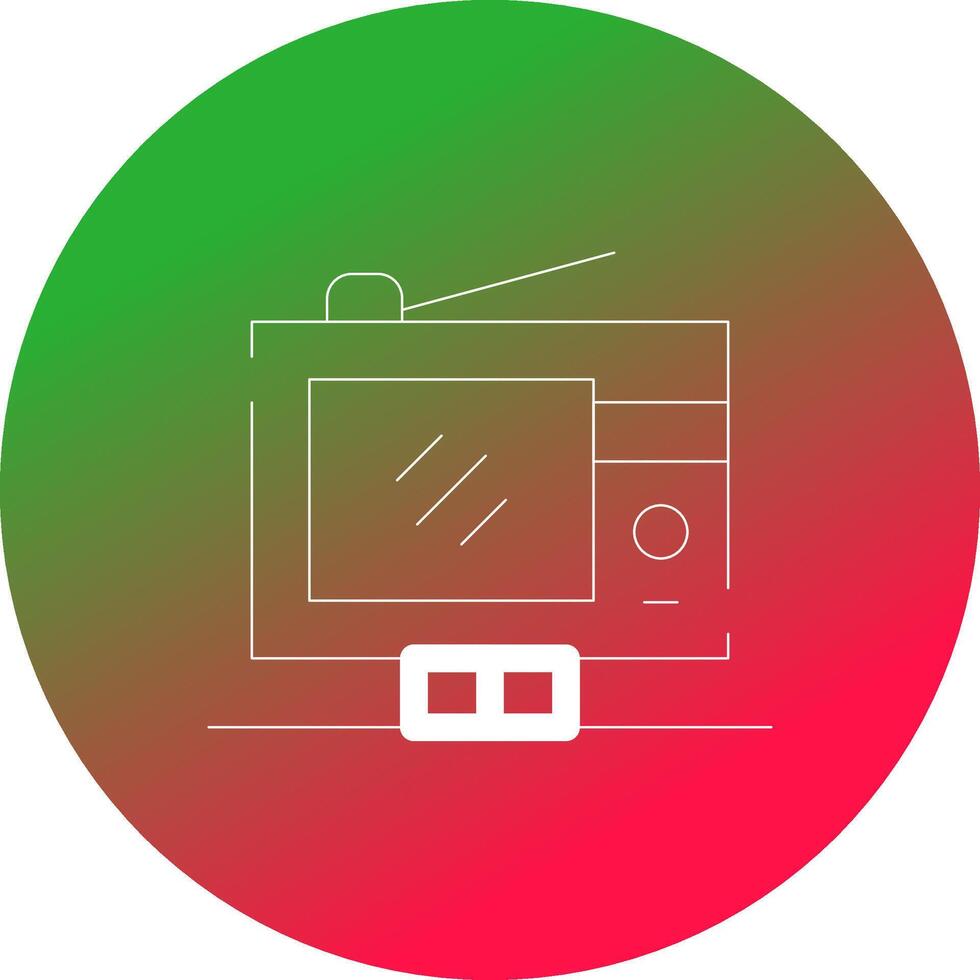 digital televisão criativo ícone Projeto vetor