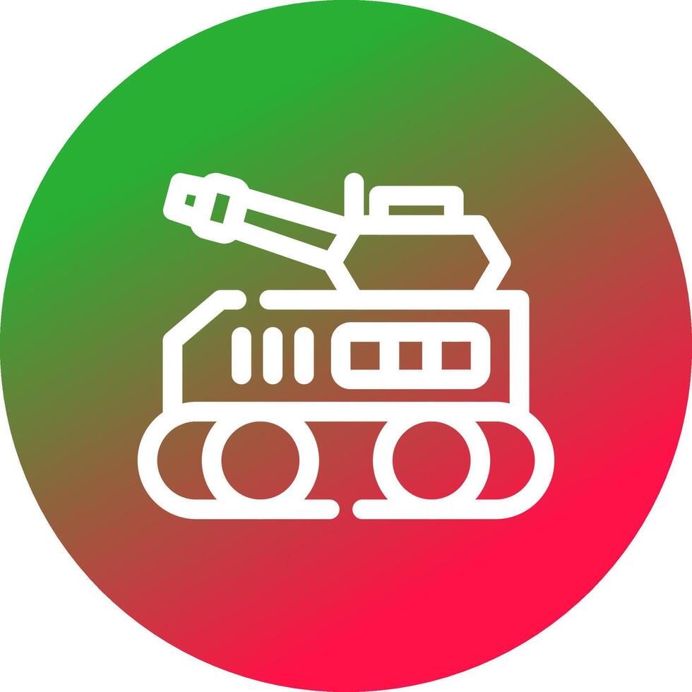 design de ícone criativo de tanque vetor