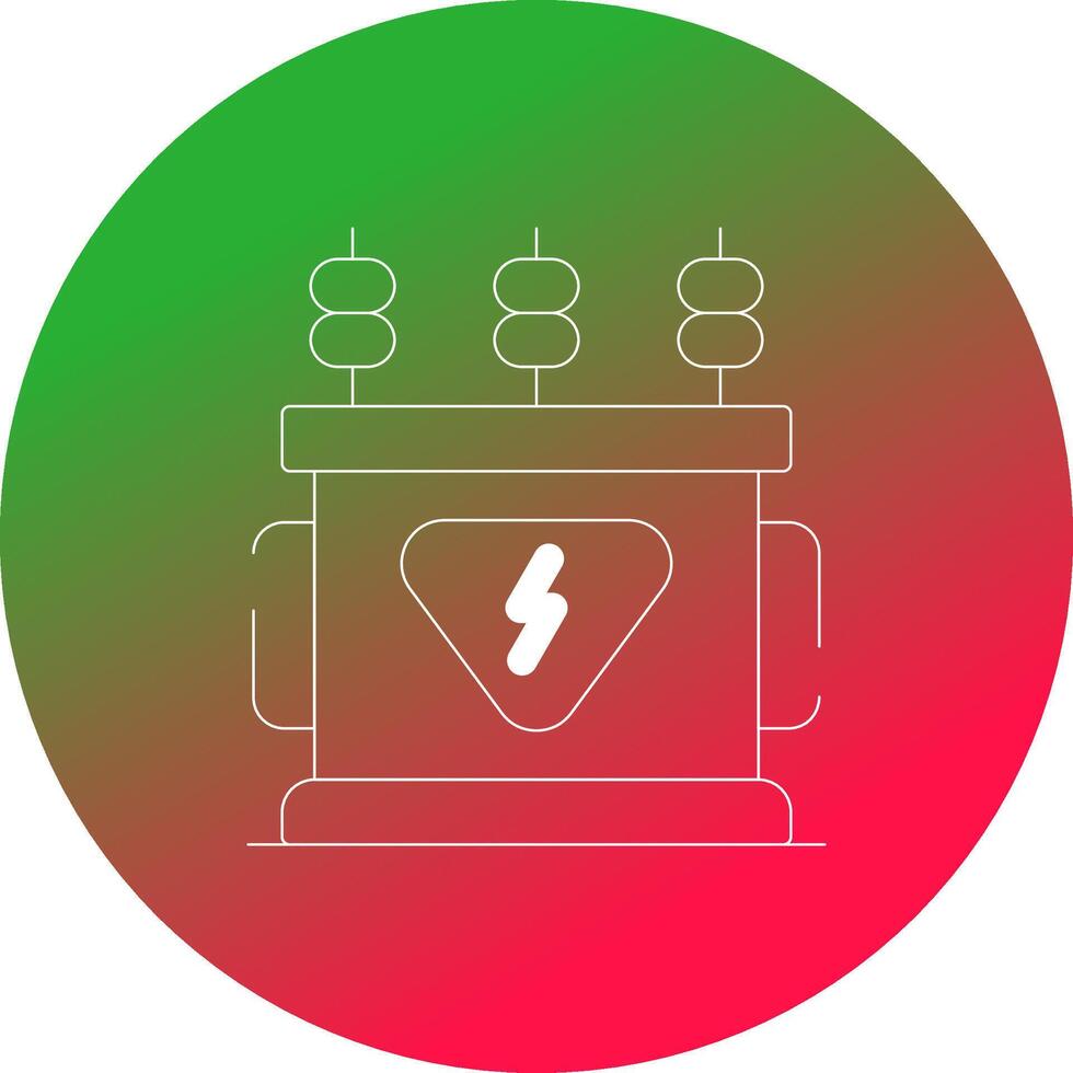 design de ícone criativo de transformador de energia vetor