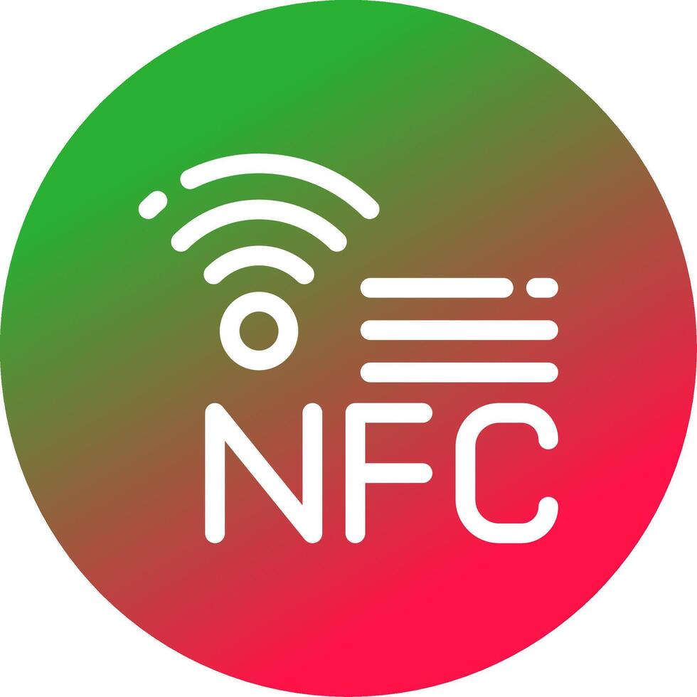 nfc criativo ícone Projeto vetor