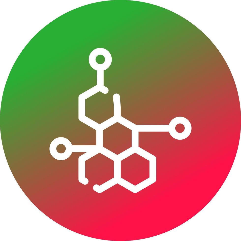 design de ícone criativo de molécula vetor