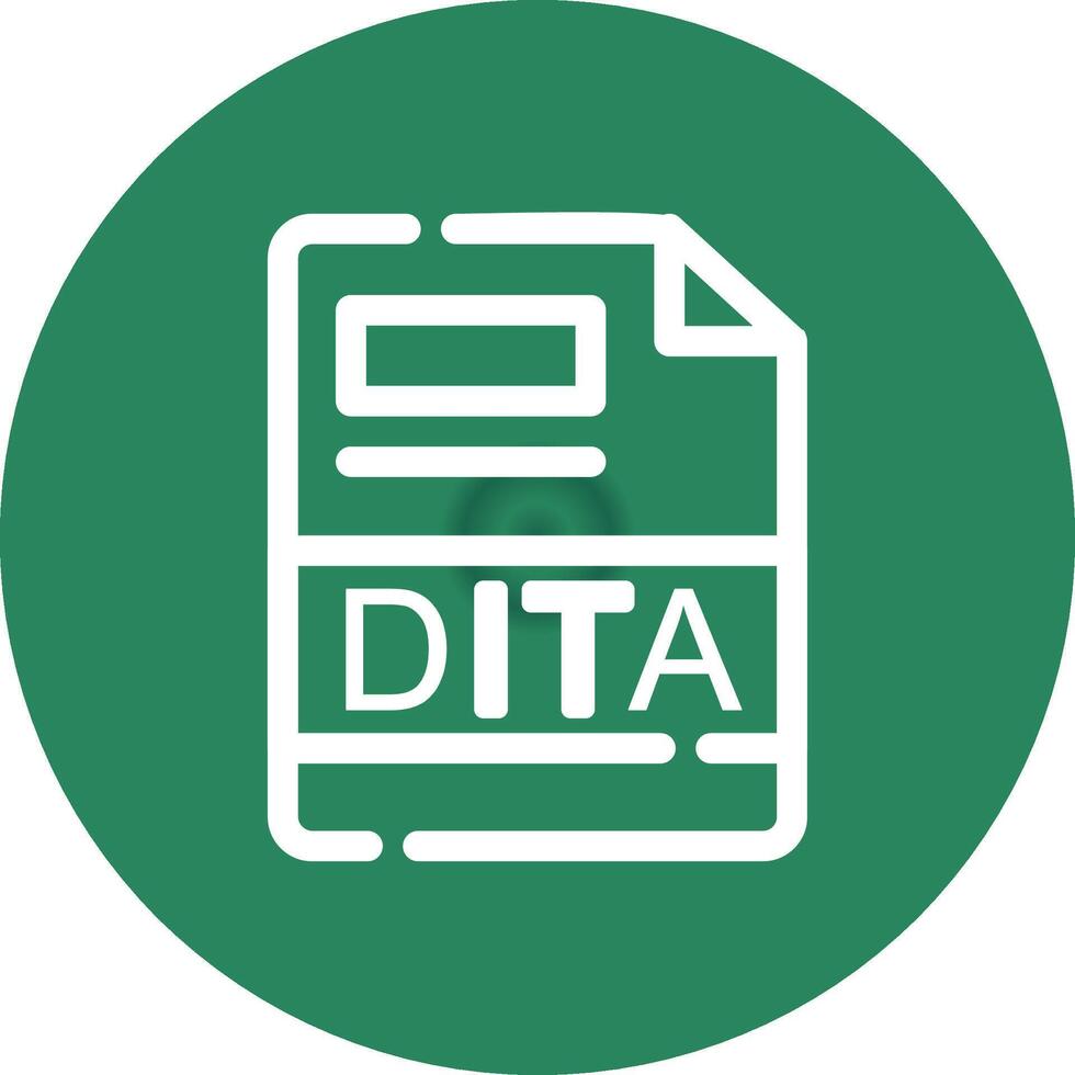 dita criativo ícone Projeto vetor