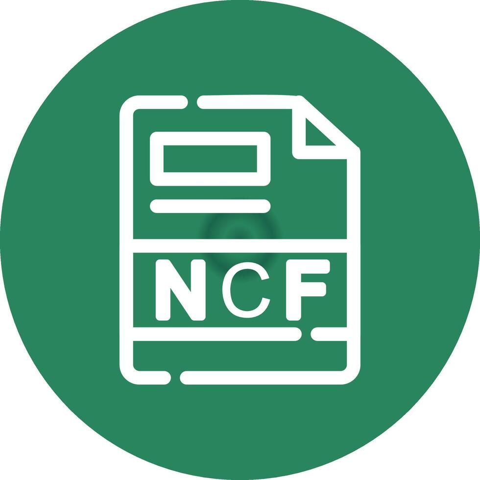 ncf criativo ícone Projeto vetor