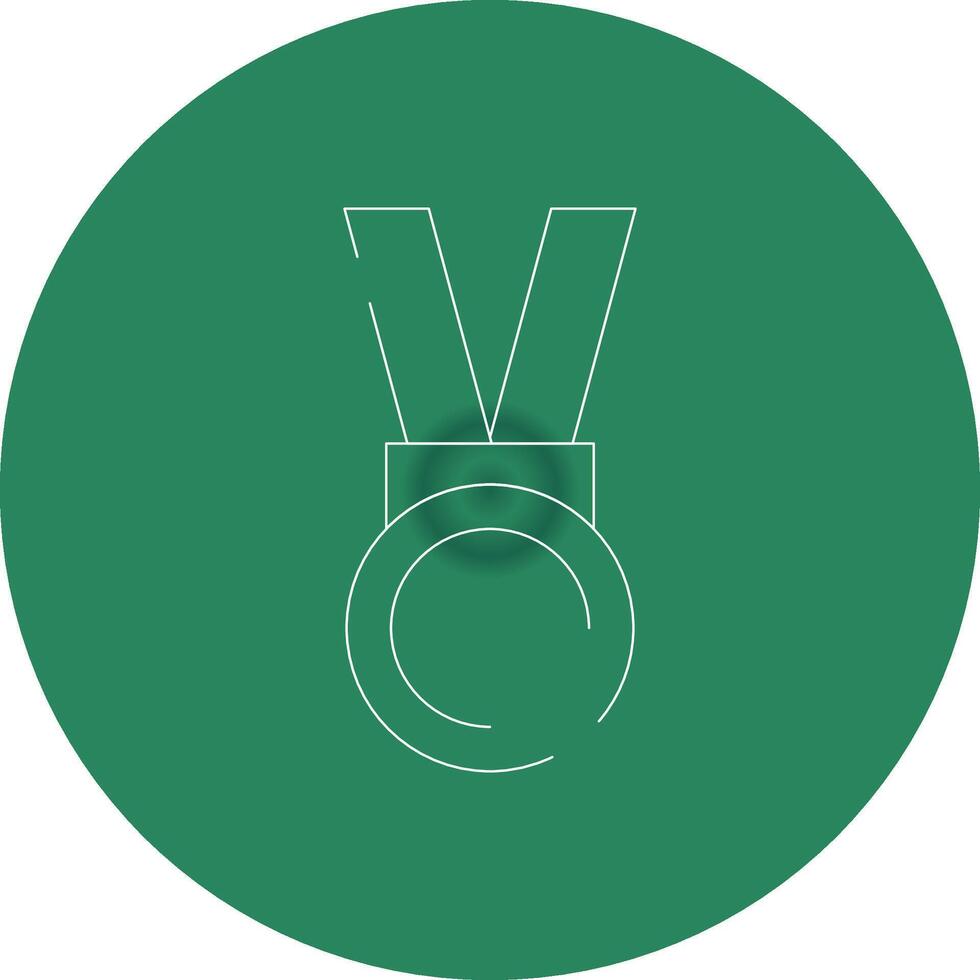 design de ícone criativo de medalha vetor