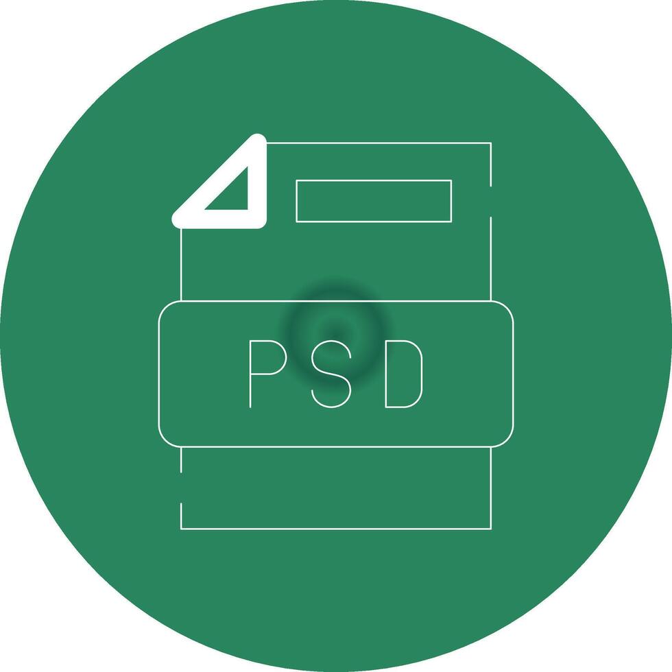 design de ícone criativo de arquivo psd vetor