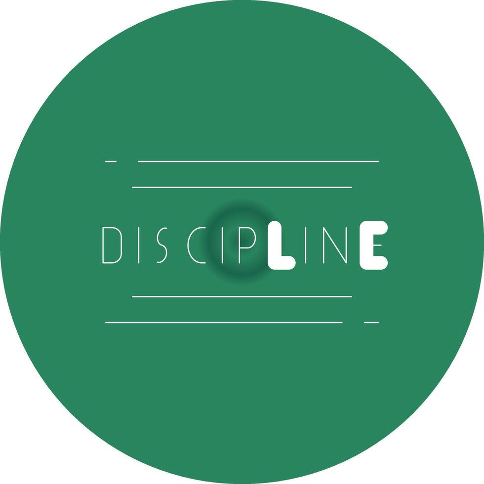 disciplina criativo ícone Projeto vetor