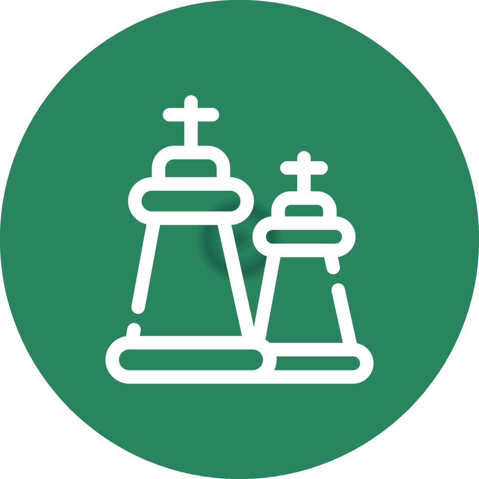 design de ícone criativo de xadrez vetor
