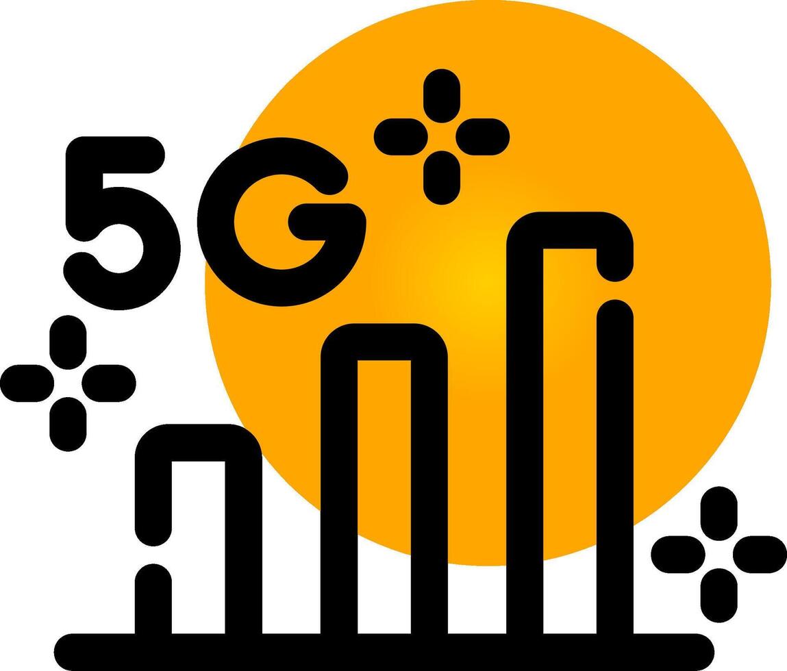 design de ícone criativo 5g vetor