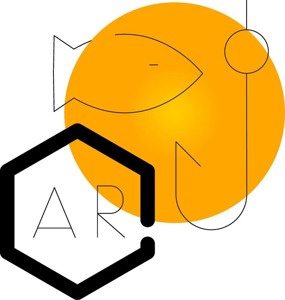 ar pescaria criativo ícone Projeto vetor