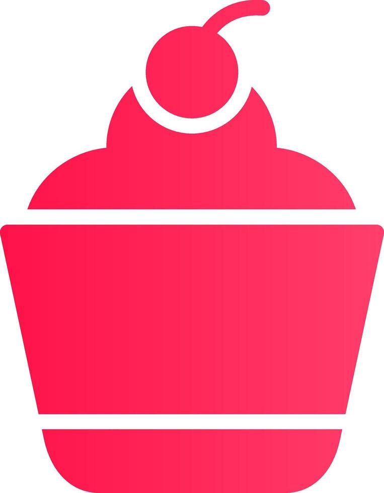 design de ícone criativo de cupcake vetor