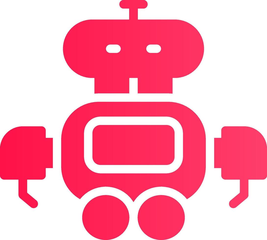 design de ícone criativo de robô vetor