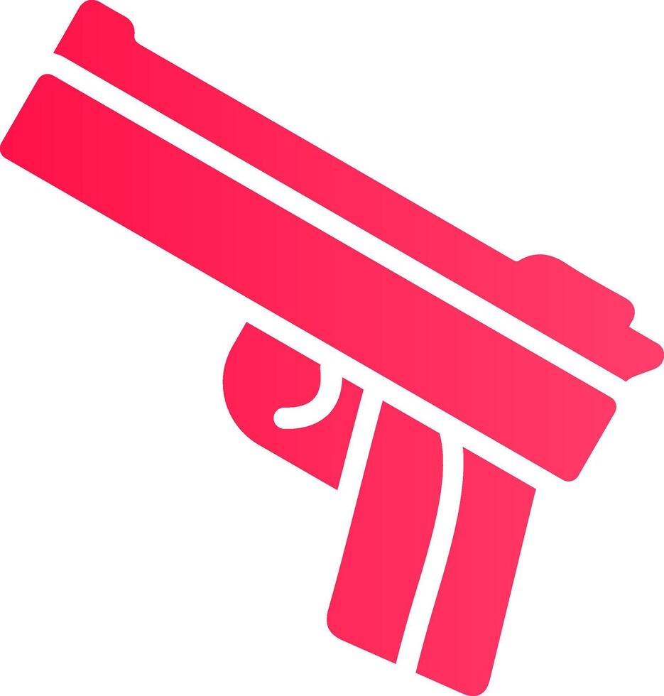 polícia arma de fogo criativo ícone Projeto vetor