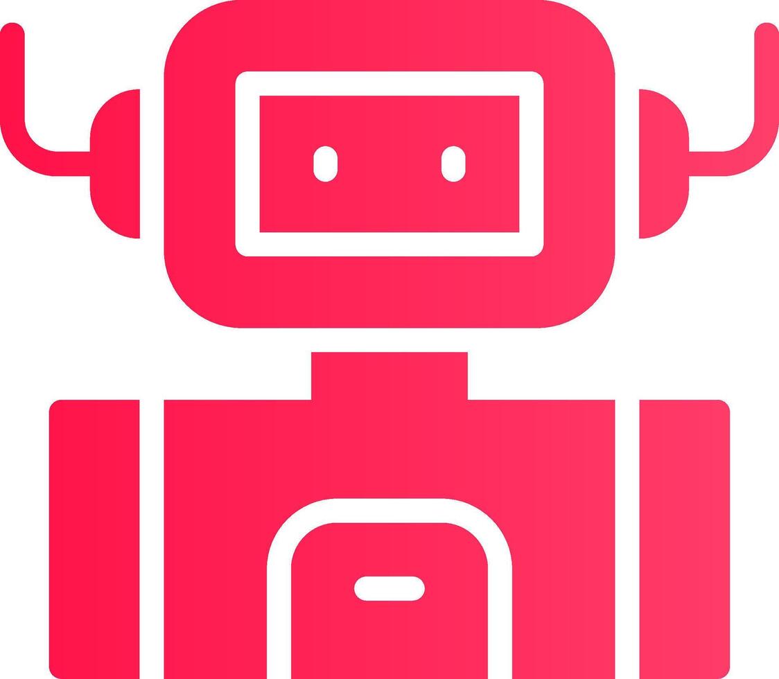 design de ícone criativo de robô industrial vetor