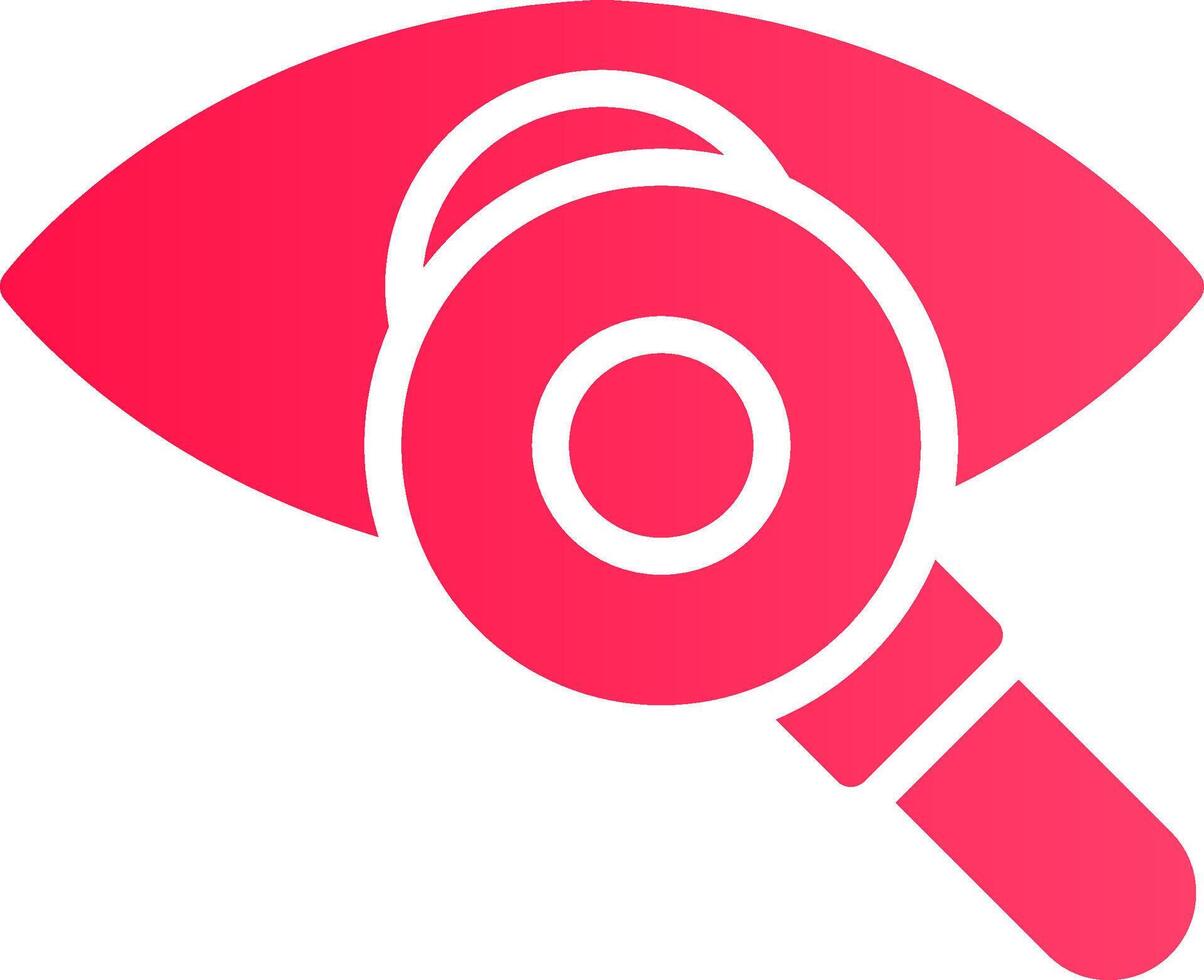 design de ícone criativo de teste de olho vetor