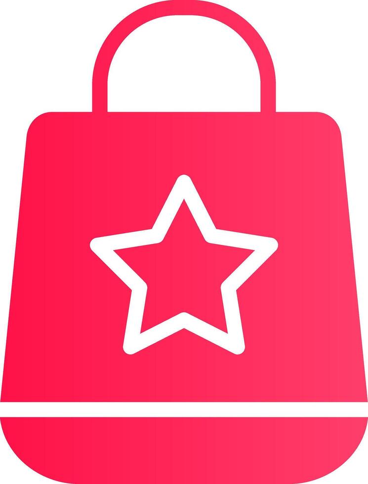 design de ícone criativo de sacola de compras vetor