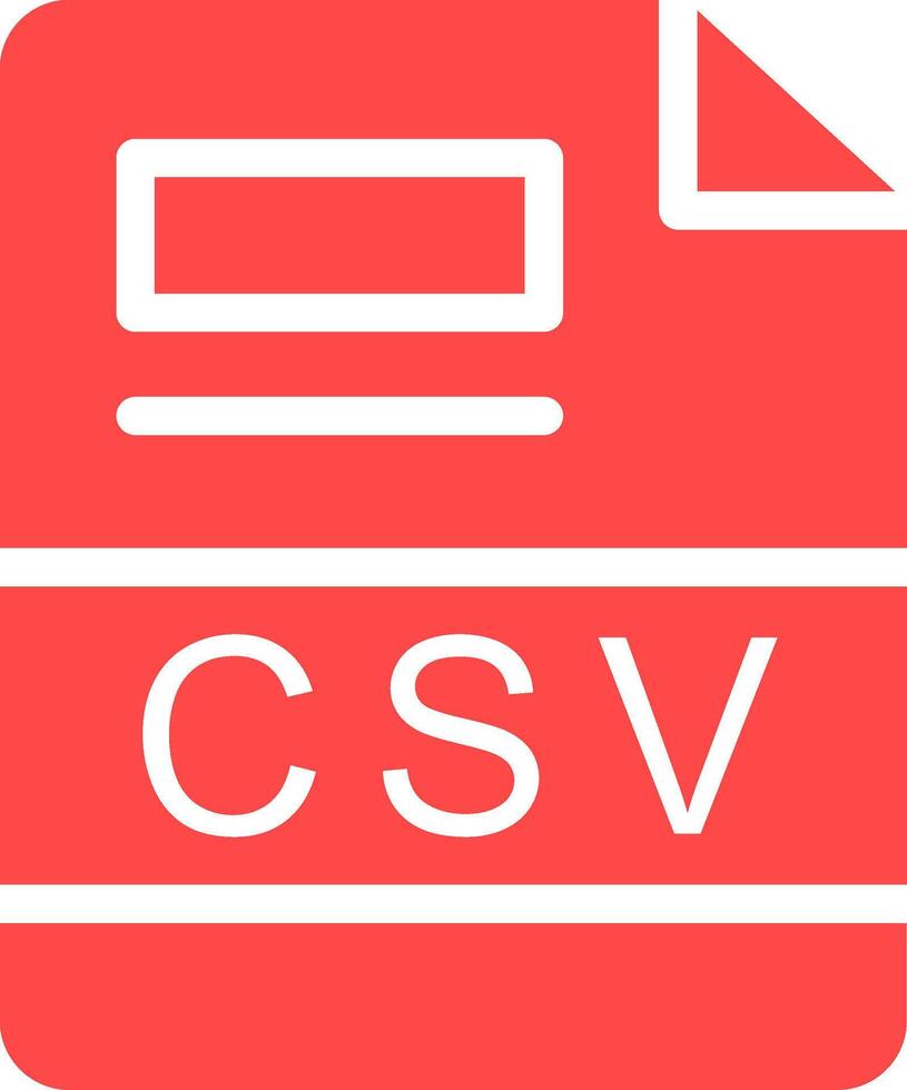 csv criativo ícone Projeto vetor