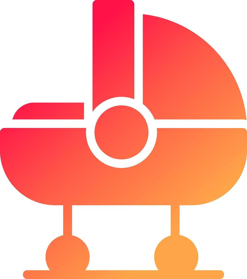 design de ícone criativo de berço de bebê vetor