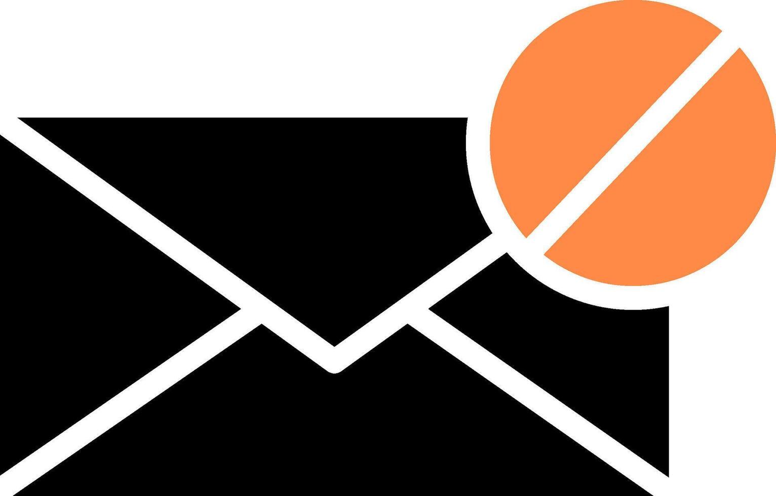 design de ícone criativo de bloco de e-mail vetor