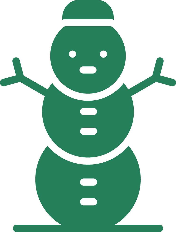 design de ícone criativo de boneco de neve vetor