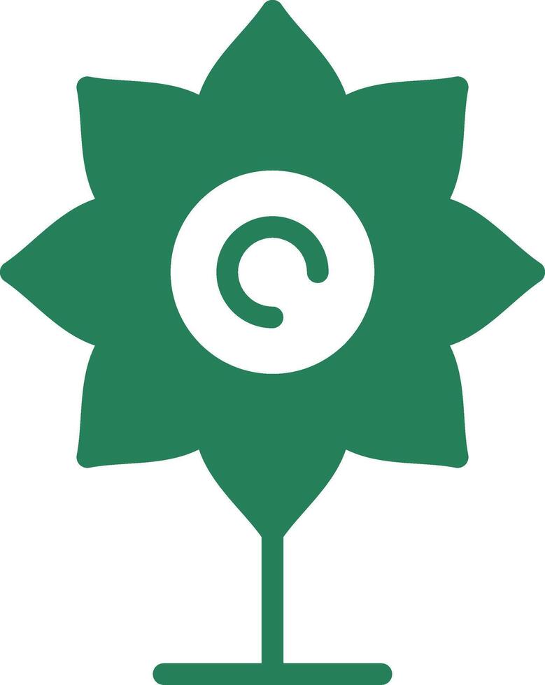 design de ícone criativo de flor vetor