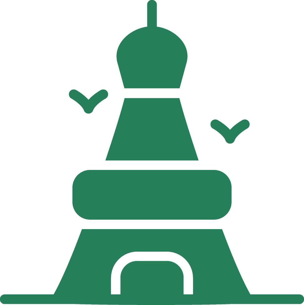 design de ícone criativo da torre eiffel vetor