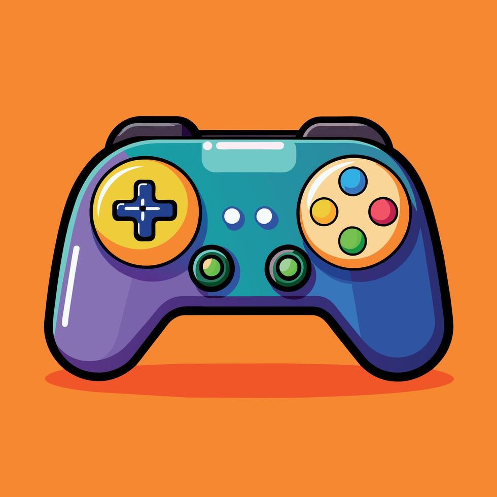 esporte controle de video game logotipo vetor gráfico imagem do uma controle de video game a partir de uma vídeo jogos