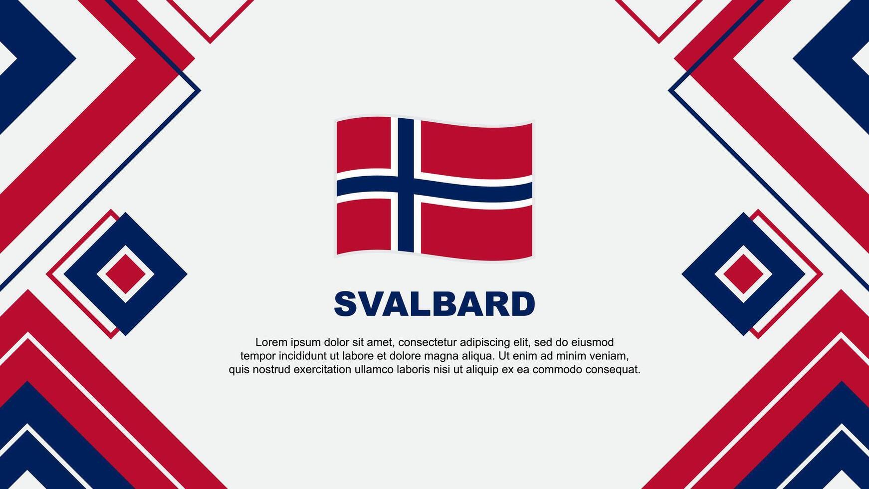 Svalbard bandeira abstrato fundo Projeto modelo. Svalbard independência dia bandeira papel de parede vetor ilustração. Svalbard fundo